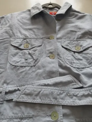 Giacca sahariana vintage lino cotone