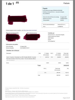 Smartwatch Garmin Vívoactive 5 blanco impecable