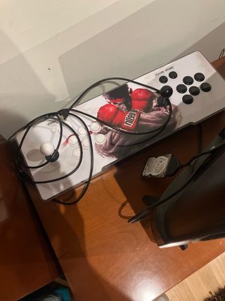 Consola Arcade Box Roja y Blanca