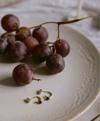 Pendientes Fauna y Flora Oro y Rojo