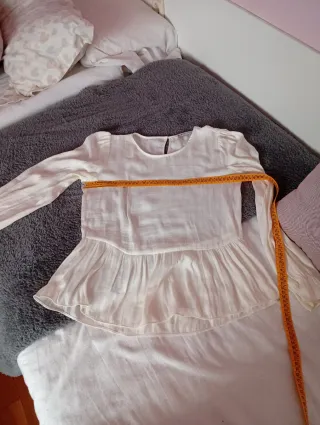 Blusa Stradivarius Blanca Talla S