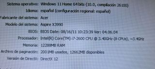 MINI PC i7 2600 A 3.400GHZ X 8 NUCLEOS-12 RAM-SSD