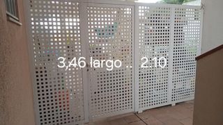 Puerta PVC 3,46m x 2,10m
