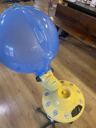 Vaporizador Peluquería Pie Azul/Gris