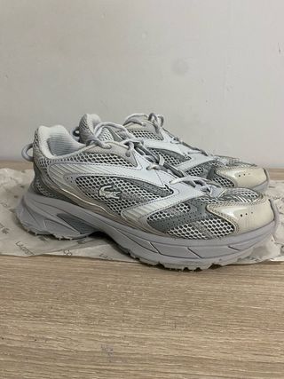 Zapatillas Lacoste Hombre Talla 43 Gris/Plata