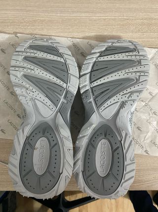 Zapatillas Lacoste Hombre Talla 43 Gris/Plata