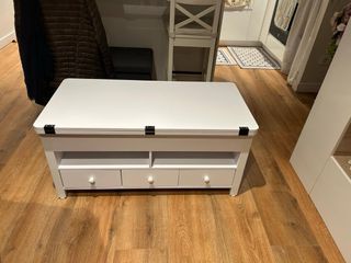 Mesa de cafe elevable blanca sin estrenar