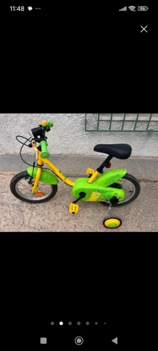 Bicicleta infantil Btwin 3 años