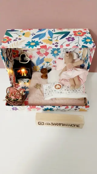 Set casa bambole topo simile Maileg fatto a mano