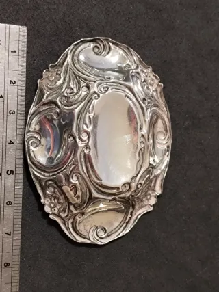 Bandeja inglesa de plata