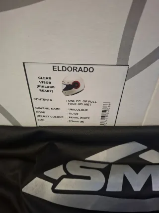 CASCO MOTO SMK " EL DORADO" NUEVO TALLA M