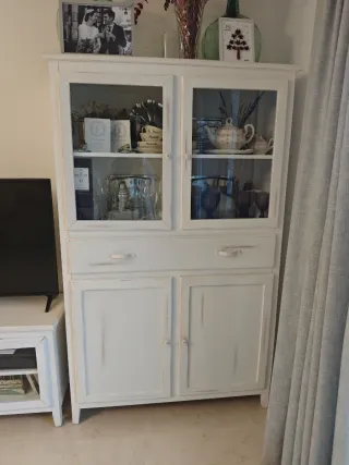 Mueble TV Banak con Vitrina