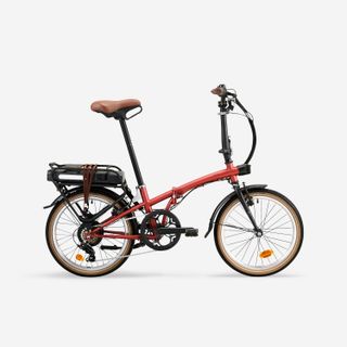 Bicicleta E Fold 500 Rojo Teja Eléctrica Plegable