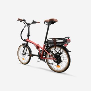 Bicicleta E Fold 500 Rojo Teja Eléctrica Plegable
