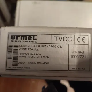 Comando Urmet Domus brandeggio zoom telecamere