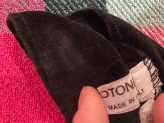 Gonna tubino velluto nero Tg. M