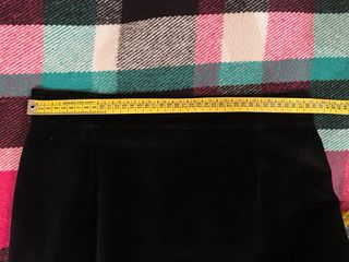 Gonna tubino velluto nero Tg. M