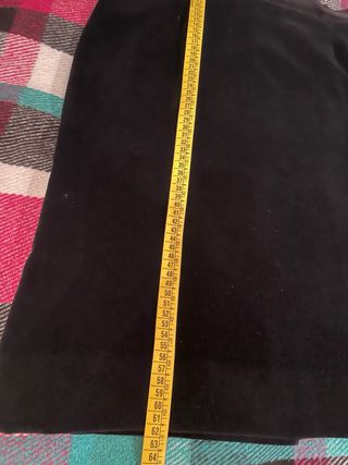 Gonna tubino velluto nero Tg. M