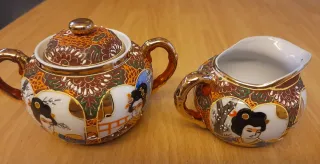 Servizio Tè/Caffè Vintage Giapponese Eggshell