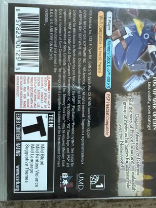 Disgaea Afternoon Of Darkness PSP Precintado