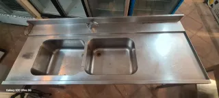 Fregadero doble seno acero inoxidable