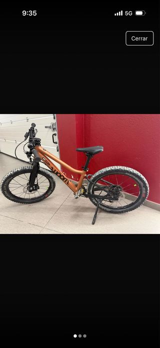 Bicicleta Woom MTB OF 20'Dorada