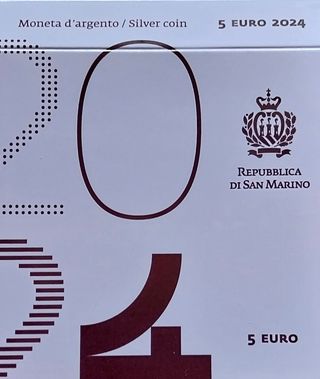 Moneda Plata 5€ San Marino 2024 Puccini