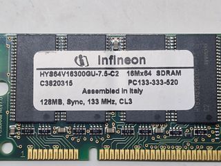 Ram Infineon Sdram 128 MB - 133 MHz /HYS64V16300GU