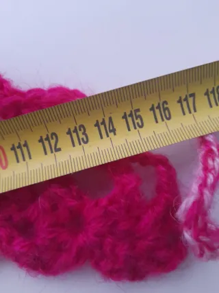 Toquilla bebé 1-2 años rosa y fucsia