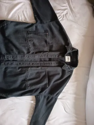 Camisa vaquera Zara mujer azul