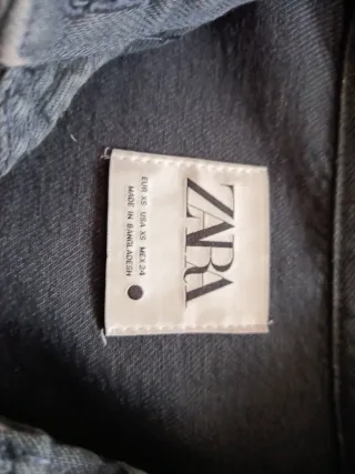 Camisa vaquera Zara mujer azul