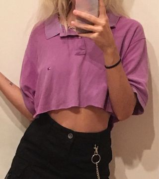 Camiseta Polo Crop Vintage Tommy Hilfiger