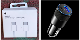 Cable USB-C 240W 2m + Cargador Coche