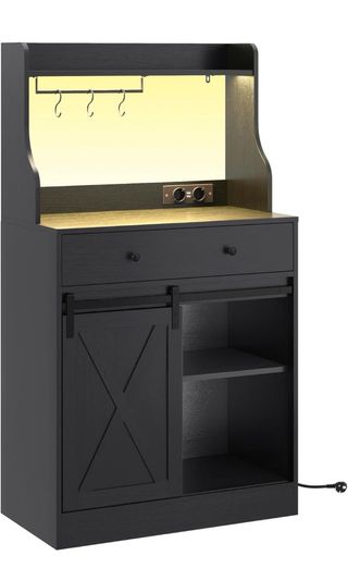 Mueble auxiliar cocina con luces LED.