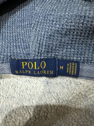 Sudadera Ralph Lauren Azul Claro Cremallera M