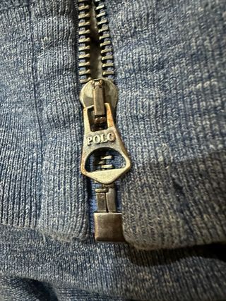 Sudadera Ralph Lauren Azul Claro Cremallera M