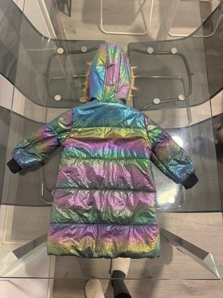 Abrigo niña largo multicolor