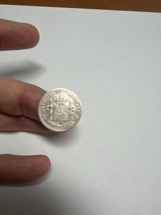 Moneda 1 Peseta Alfonso XII 1883 Plata Rara #1