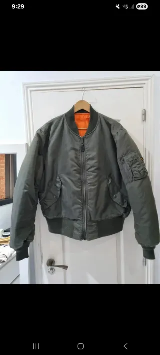 Chaqueta Bomber Verde Militar