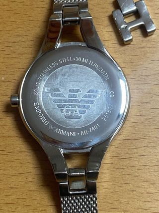 Reloj Emporio Armani Plateado y Blanco