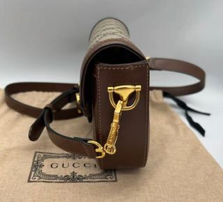 Bolso Gucci Horsebit 1955 Beige/Marrón