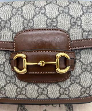 Bolso Gucci Horsebit 1955 Beige/Marrón