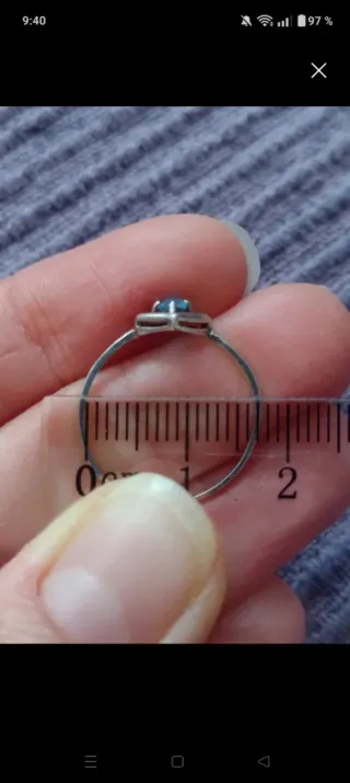 Pulsera y anillo plata y Topacio