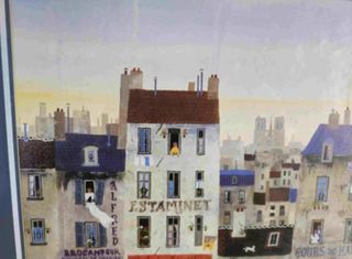 LAMINA REPRODUCCION CUADRO MICHEL DELACROIX PARIS