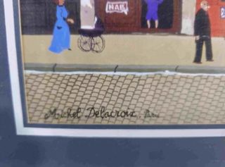 LAMINA REPRODUCCION CUADRO MICHEL DELACROIX PARIS