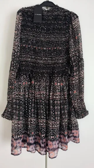 Vestido Sfera Talla S Negro y Rosa