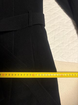 Abrigo Mango 60 % Lana Negro