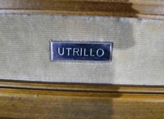 MAURICE UTRILLO ESMALTE ENMARCADO DE SU CUADRO