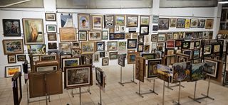 MAURICE UTRILLO ESMALTE ENMARCADO DE SU CUADRO