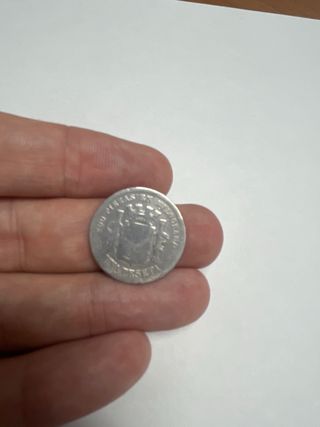 1 Peseta 1870 Plata Primera República Rara #2